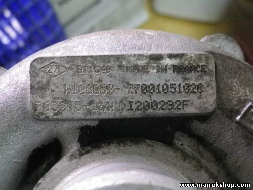 Turbocompresor Renault Scenic 1.9 dCi RX4 Laguna Mitsubishi Space Star Carisma