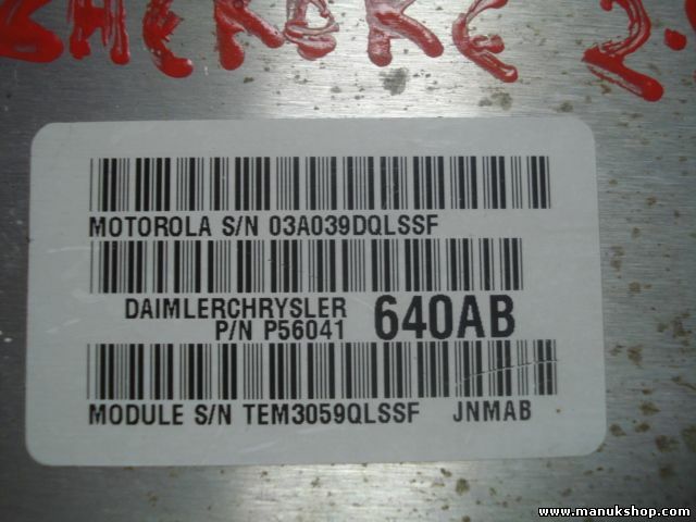 Módulo de control del tren motriz Jeep Cherokee P56041640AB JNAMB 03A039DQLSSF