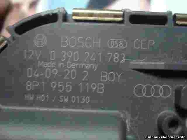 Motore tergicristallo anteriore Audi A3 8P 8P1955119B BOSCH 0390241783