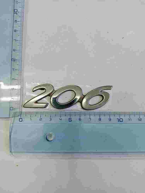 Emblema Peugeot 206 8 cm.