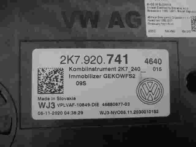 Quadro strumenti Caddy 2K7920741 2K7240015 WJ3 VPLVAF10849DIE 4588067703