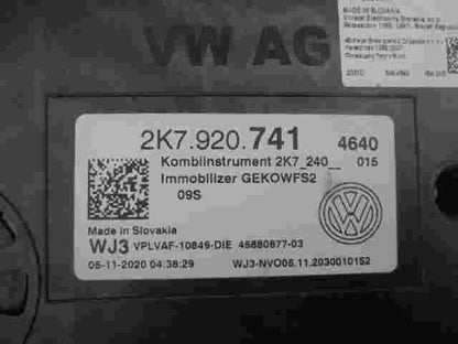 Quadro strumenti Caddy 2K7920741 2K7240015 WJ3 VPLVAF10849DIE 4588067703