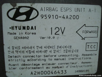 Airbag Centralita Hyundai H1 UNIT A-1 (TCC ) ver.0.0 959104A200 GEN40A2 10980105