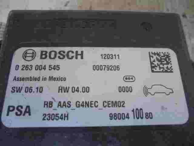 Controllo elettronico del parcheggio Peugeot 508 9800410080 BOSCH 0263004545