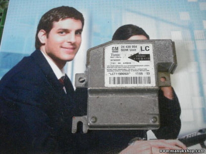 Airbag Centralita Opel Corsa C 7161 A6 GM 24439954 24439954LC TEMIC 327963935