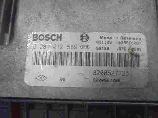 Centralita Renault Megane 2 II Scenic 8200527725 8200527756 BOSCH 0281012589