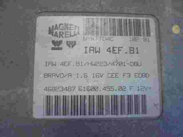 Centralita Fiat Brava Bravo 1.6 16V CEE F3 E0BD 46823487 6160045502F IAW4EFB1