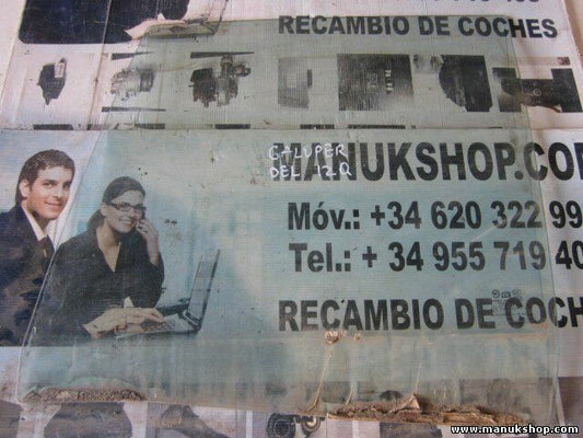 Vetro porta anteriore sinistra Hyundai Galloper 43R000383 DOT-748 M42 A-S2