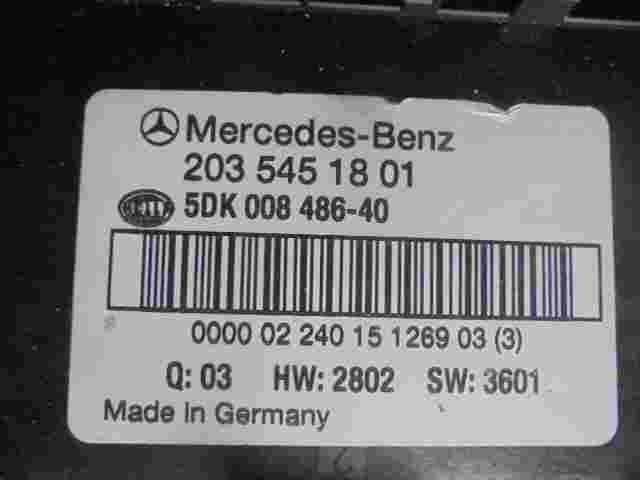 Caja de fusibles Mercedes-Benz C W203 2035451801 203 545 18 01 HELLA 5DK00848640