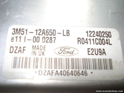Centralita del motor Ford R0411C004L DZAF E2U9A 3M51 12A650 LB 3M5112A650LB
