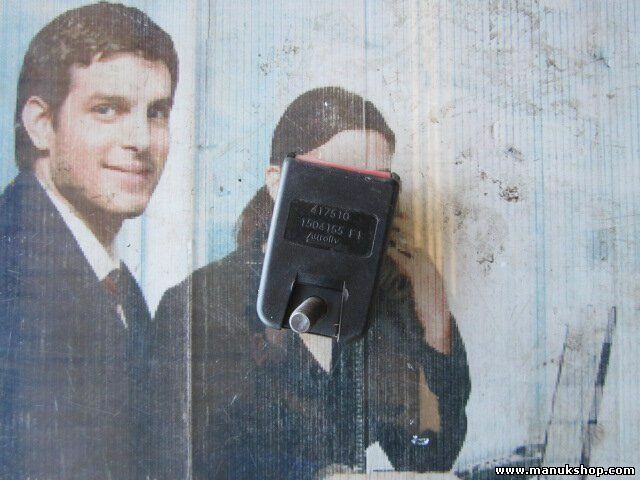 Cierre cinturon de seguridad trasero derecho Renault Megane Scenic RX4  417510 