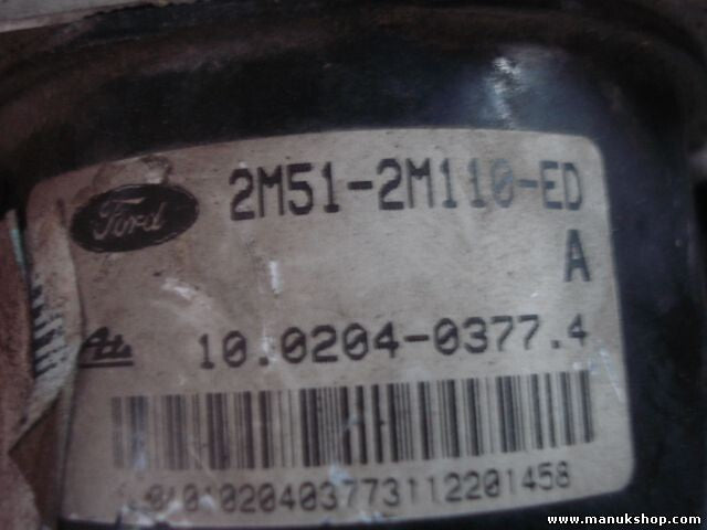 Unidad hidráulica del ABS Ford Focus 2M512M110ED 2M51 2M110 ED ATE 10020403774