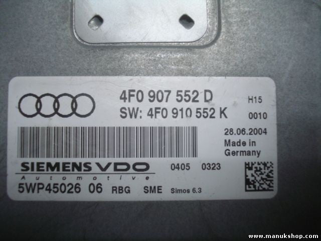 Centralita del motor Audi A6 Simos 6.3 4F0907552D 4F0 907 552 D 4F0910552K