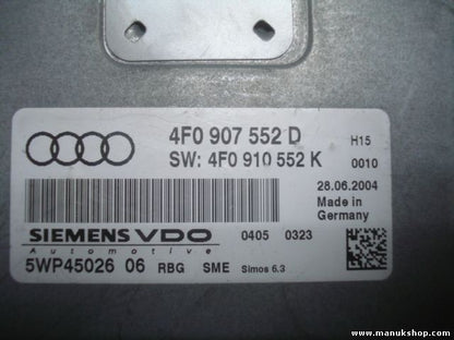 Centralita del motor Audi A6 Simos 6.3 4F0907552D 4F0 907 552 D 4F0910552K