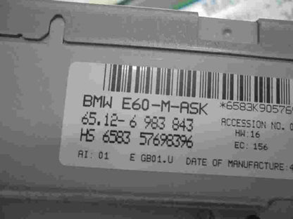 Mando del sistema de navegación BMW E60 M-ASK 65126983843 65.12-6 983 843