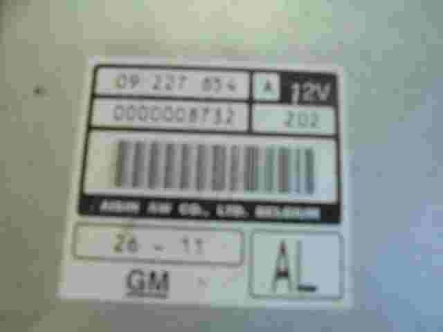 Transmisión controlador Opel Astra G Zafira (AL)GM 09227854A 09227854 0000008732