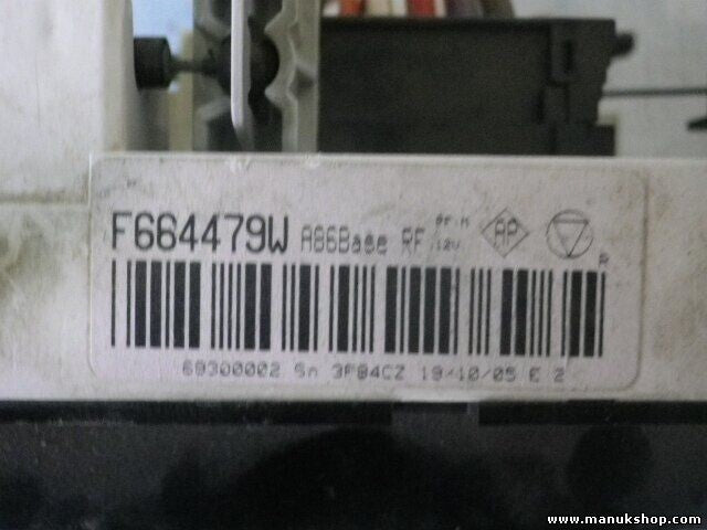 Mando Control de la calefacción Citroen C2 C3 F664479W A86Base RF