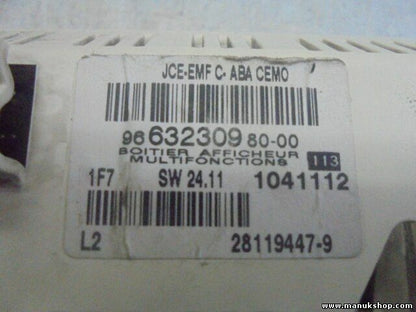 Pantalla del salpicadero Citroen C5 Peugeot 207 307 9663230980-00 9663230980 