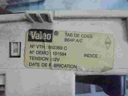 Control de la calefacción Renault Megane I MK1  B64P VTH 662369C 662369 C 101584