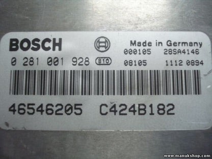 Centralita del motor Fiat 46546205 C424B182 0046546205 28SA4146 BOSCH