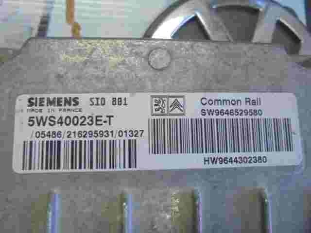 Centralita Citroen Xsara 9646529580 SW9646529580 9644302380 SIEMENS 5WS40023E-T