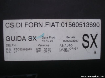 A/C System Alfa Romeo 147 DELPHI 01560513690 1560513690 FTC52492078