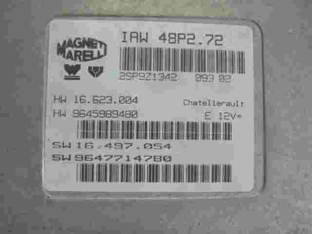 Centralita del motor Citroen IAW48P272 16623004 HW9645989480 SW9647714780