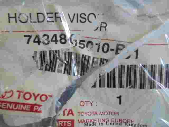 Holder Visor  Toyota Avensis 7434805010B1 74348-05010-B1