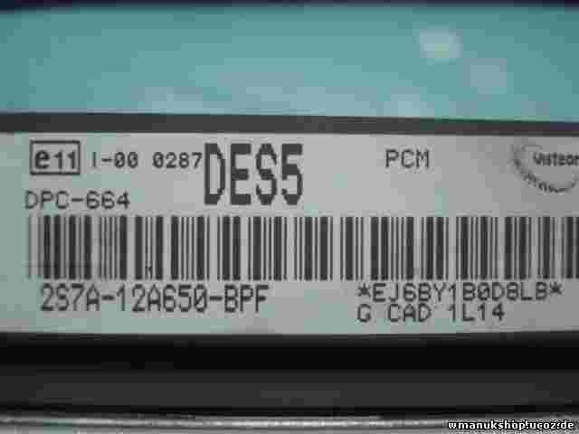 Centralita  Ford Mondeo III 2.0 2002 2S7A12A650BPF 2S7A-12A650-BPF DES5 DPC-664