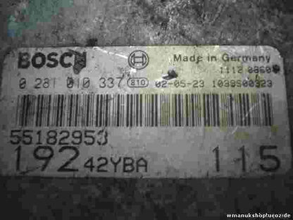 Centralita del motor Fiat  Stilo 55182953 19242YBA 115 BOSCH 0281010337