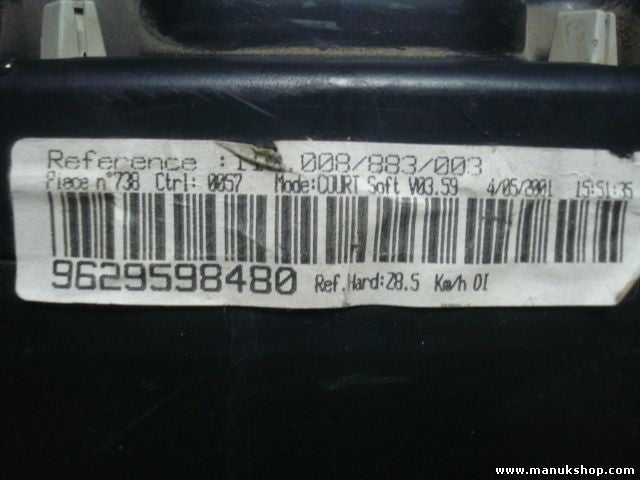 Cuadro de instrumentos Peugeot 607 9629598480 VDO 110008883003 110.008/883/003