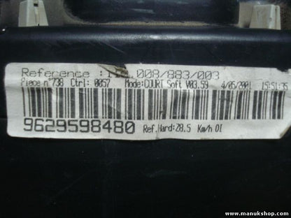 Cuadro de instrumentos Peugeot 607 9629598480 VDO 110008883003 110.008/883/003
