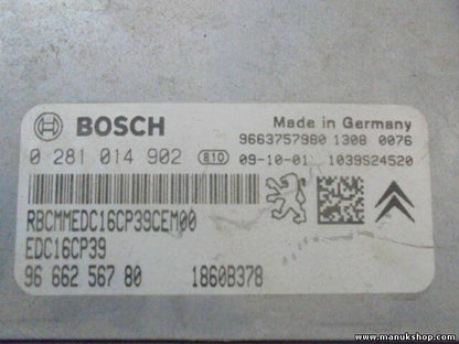 Centralita Citroen Peugeot 4007 2.2 HDi 4x4 EDC16CP39 9666256780 96 662 567 80  