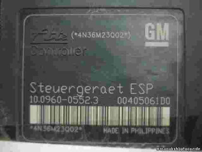 ABS Centralita Opel Astra H 10096005523 GM DE BL 13246535 ATE 10020602654