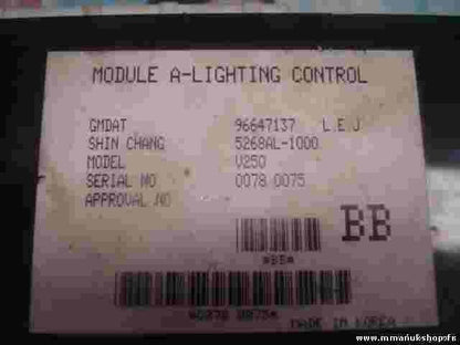 Modulo luce Chevrolet Epica 5268AL-1000 5268AL1000 96647137 V250
