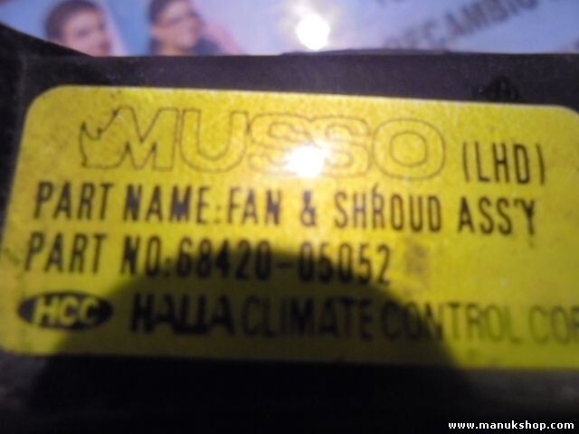 Electroventilador SSANGYONG Musso 2.9TD 68420-05052 6842005052 68420 05052