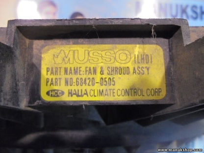 Electroventilador Ssangyong Musso 2.3 4548548 68420-0505 684200505 68420 0505