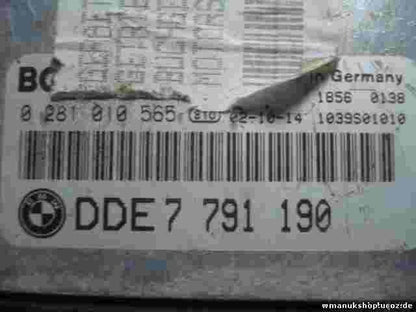 Centralita  BMW E46 7791190 DDE 7791305 7788337 1039S01010 BOSCH 0281010565