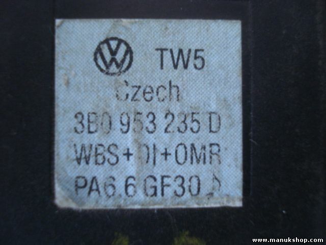 Interruptor de emergencia VW Passat 3B 3B0953235D 3B0 953 235 D 3BO953235D