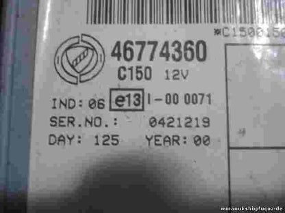 Ordenador de control del cuerpo Fiat Punto 188 IND 06 46774360 0046774360