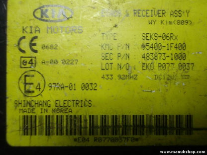 Control de la unidad de alarma inmovilizador módulo Kia 97RA010032 954001F400 