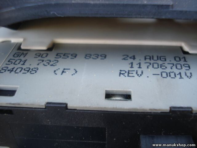 Aire Interruptor Opel Astra G Zafira GM 90559839 90 559 839 024420732 11706709