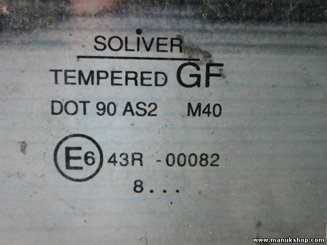 Vetro porta posteriore destro Opel Frontera B 43R00082 DOT90AS2M40 E6