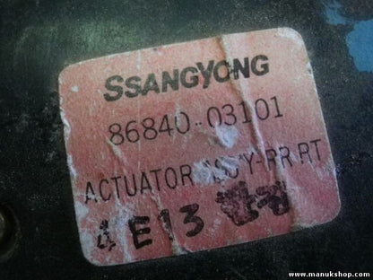 Cerradura cierre centralizado Puerta trasera derecha SsangYong Musso 8684003101