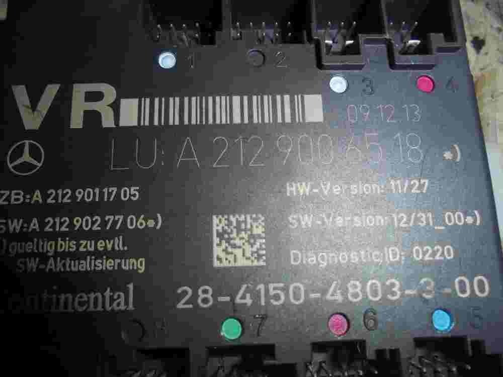 Módulo de Control Lock Oscilador de equipaje puerta Mercedes-Benz A2129006518