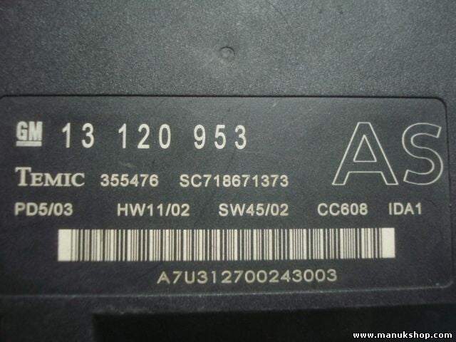 Controlador Confort Opel Vectra 13120953 355476 SC718671373 CC608 IDA1