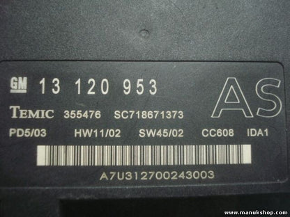 Controlador Confort Opel Vectra 13120953 355476 SC718671373 CC608 IDA1