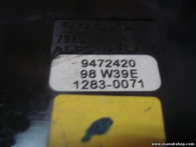 Control de la calefacción Volvo S80 V80 XC80 9472420 98W43E 1354-0527 13540527