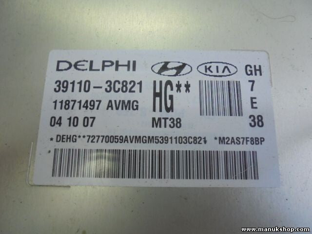 Centralita del motor Kia Opirus Amanti 3.5 3.8 2008 391103C821 DELPHI 11871497