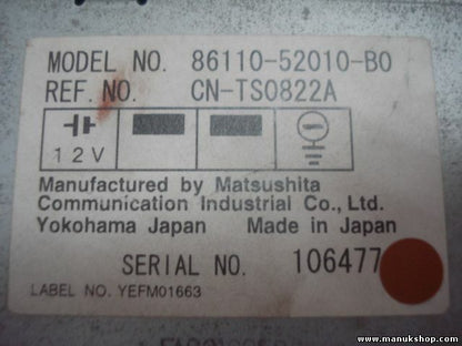 Radio CD interruptor de control Toyota Yaris 8611052010B0 86110-52010-B0 